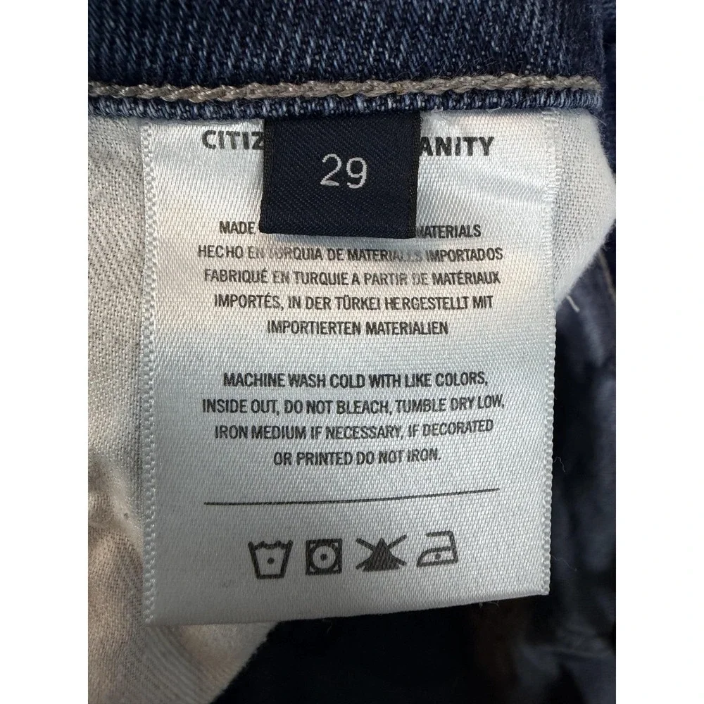 Citizens Of Humanity Jeans Womens 29 Blue Medium Zurie Straight Stretch Denim